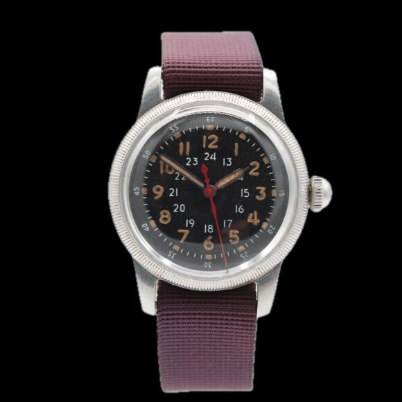 Vintage Waltham MIL-W-6433 A-17 Men's Mechanical Wristwatch 6/0-D USA - Picture 1 of 5